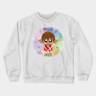 Proud to be Danish (Sleepy Forest Creatures) Crewneck Sweatshirt